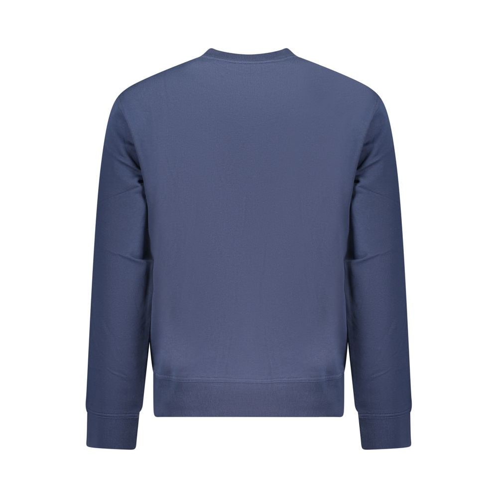 Sweatshirt by Hugo Boss for men in cotton blue & print features an exquisite silhouette, showcasing and details for a exquisite look.