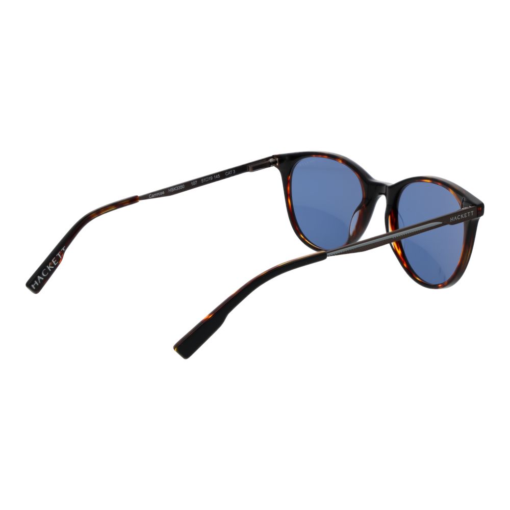 Hackett Round Non-Polarized Dark-Tint Acetate Sunglasses - Black