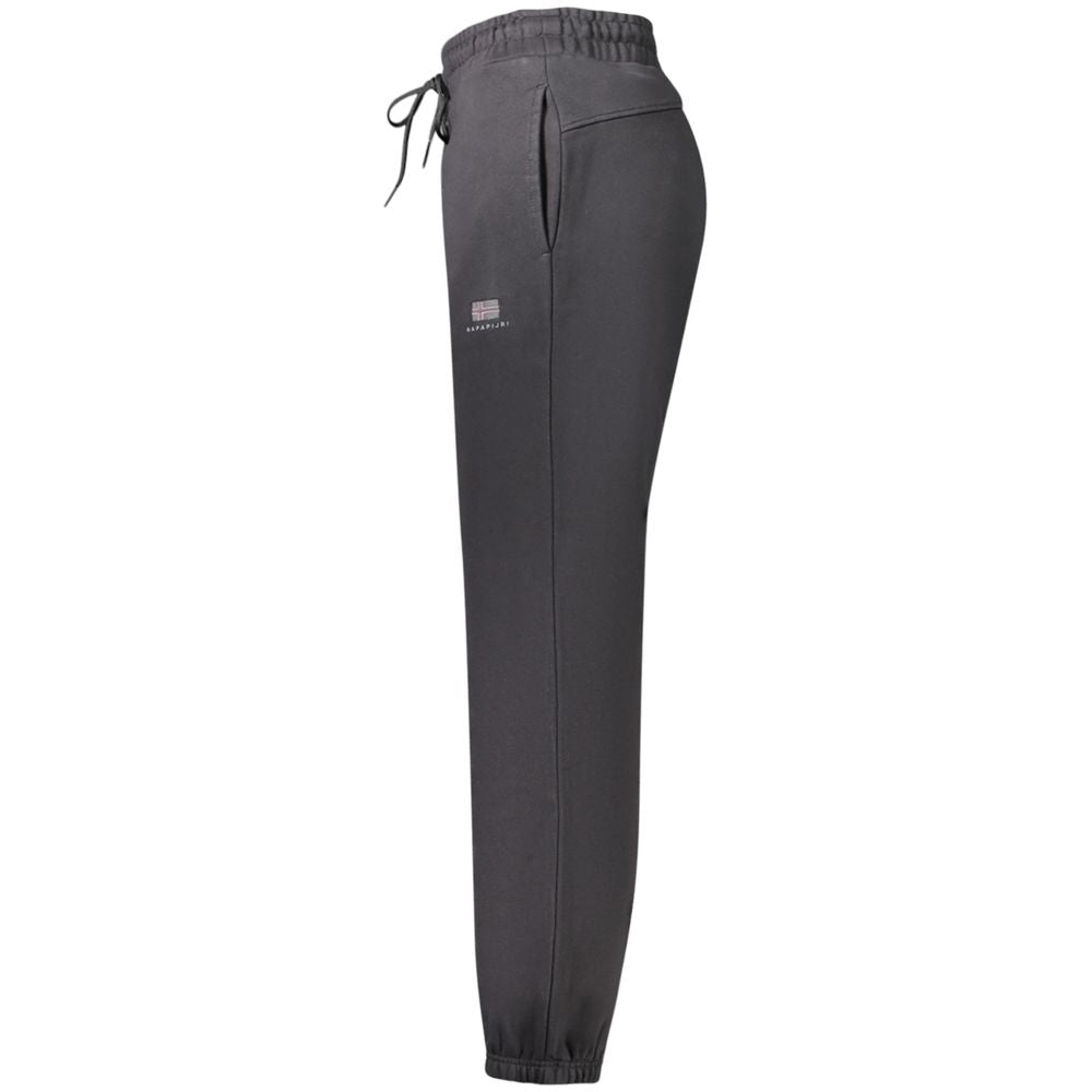 Jogger Sweatpants by Napapijri for women in cotton polyester black & print features an dynamic with long, , and functional adjustable-waistband for an dynamic silhouette.