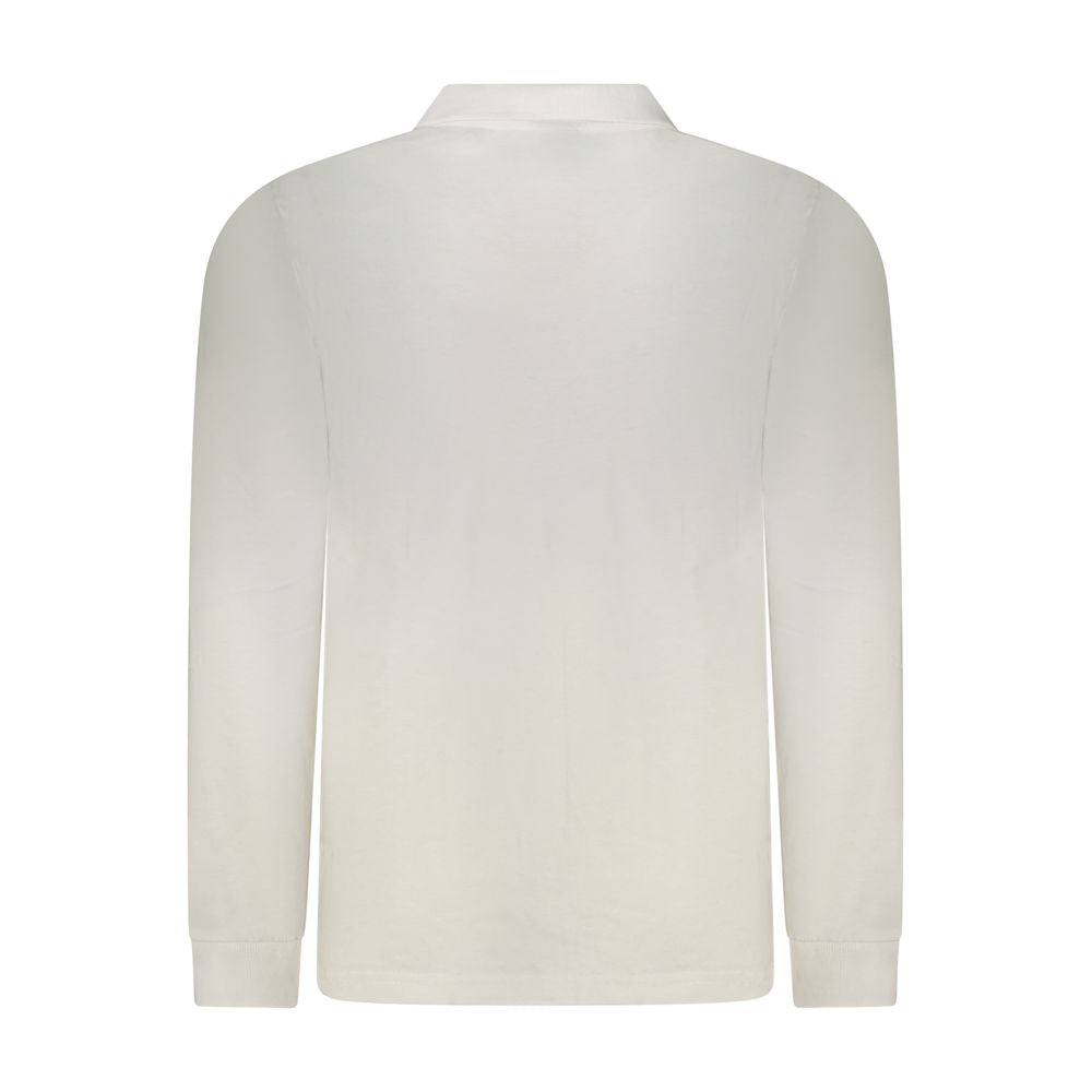 Norway 1963 The Blend Men's Long-Sleeve Cotton Polo Shirt - White
