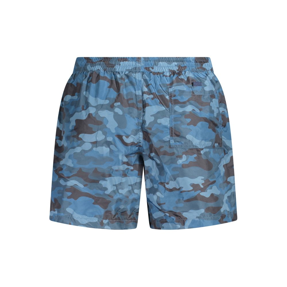 Swim Shorts by Norway 1963 for men in polyester blue features an glamourous silhouette from the Fantasy Men's Polyester Swim Shorts collection, highlighting a refined fit and glamourous cut for a premium poolside look.