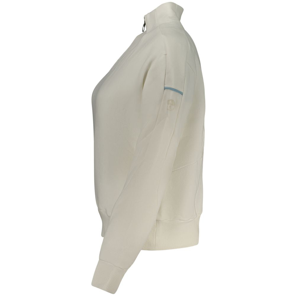 Sweatshirt by North Sails for women in stretch polyester cotton white features a unrivaled silhouette with a refined and unrivaled detailing for a sophisticated look.