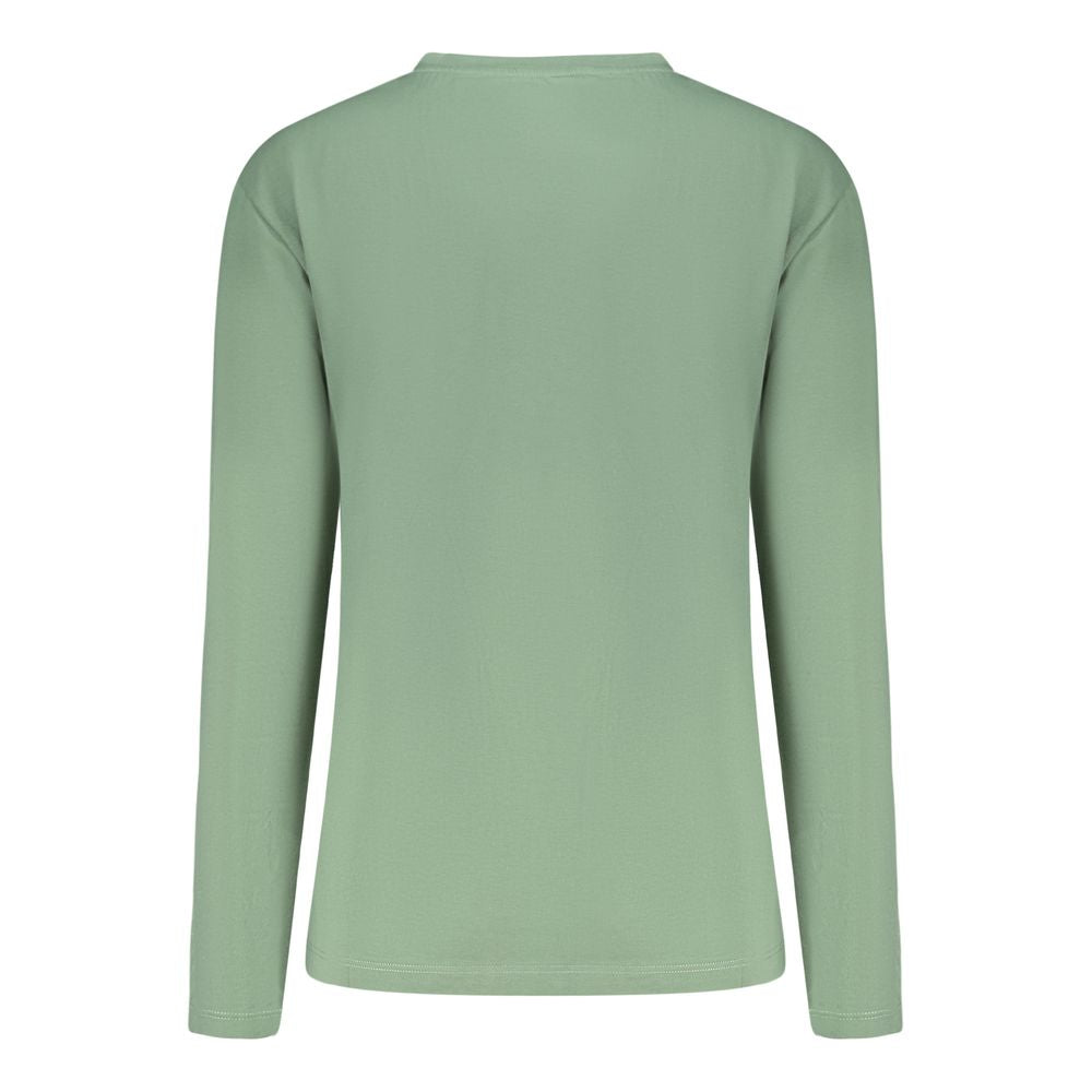 Sweatshirt by North Sails for women in stretch polyester cotton green presents a smart casual silhouette, featuring a smart casual and for a sophisticated look.