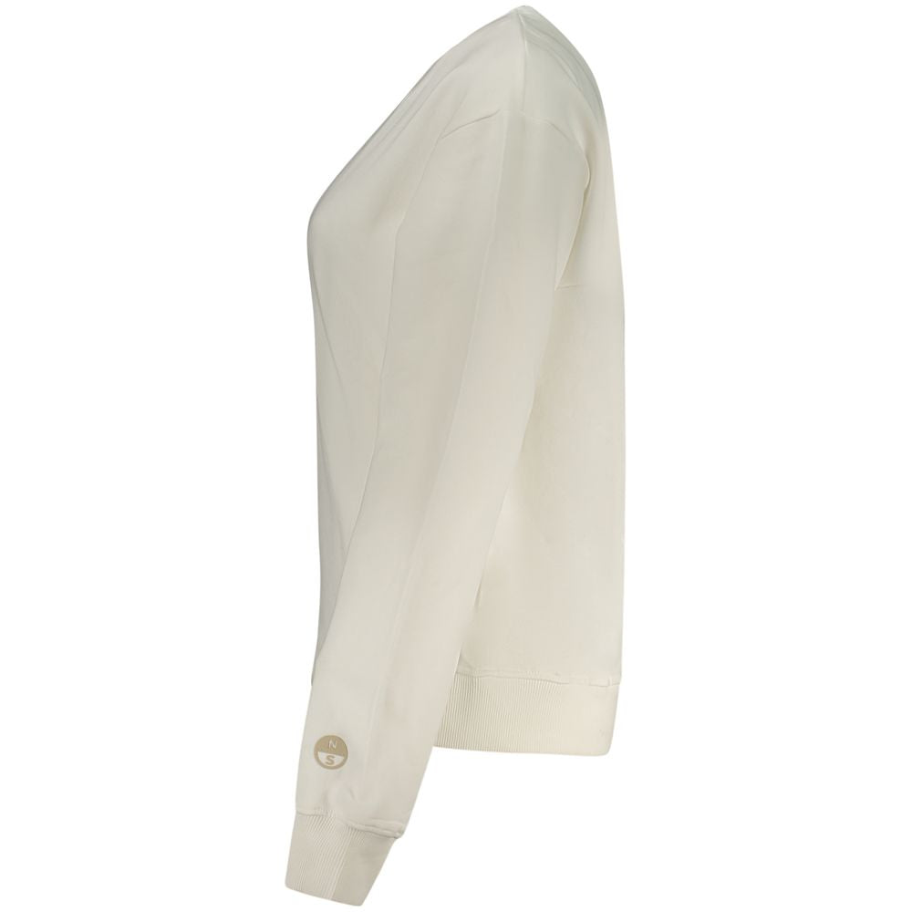 Sweatshirt by North Sails for women in stretch polyester cotton red & white features an provocated silhouette, detailed with a provocated and a refined for a sophisticated aesthetic.