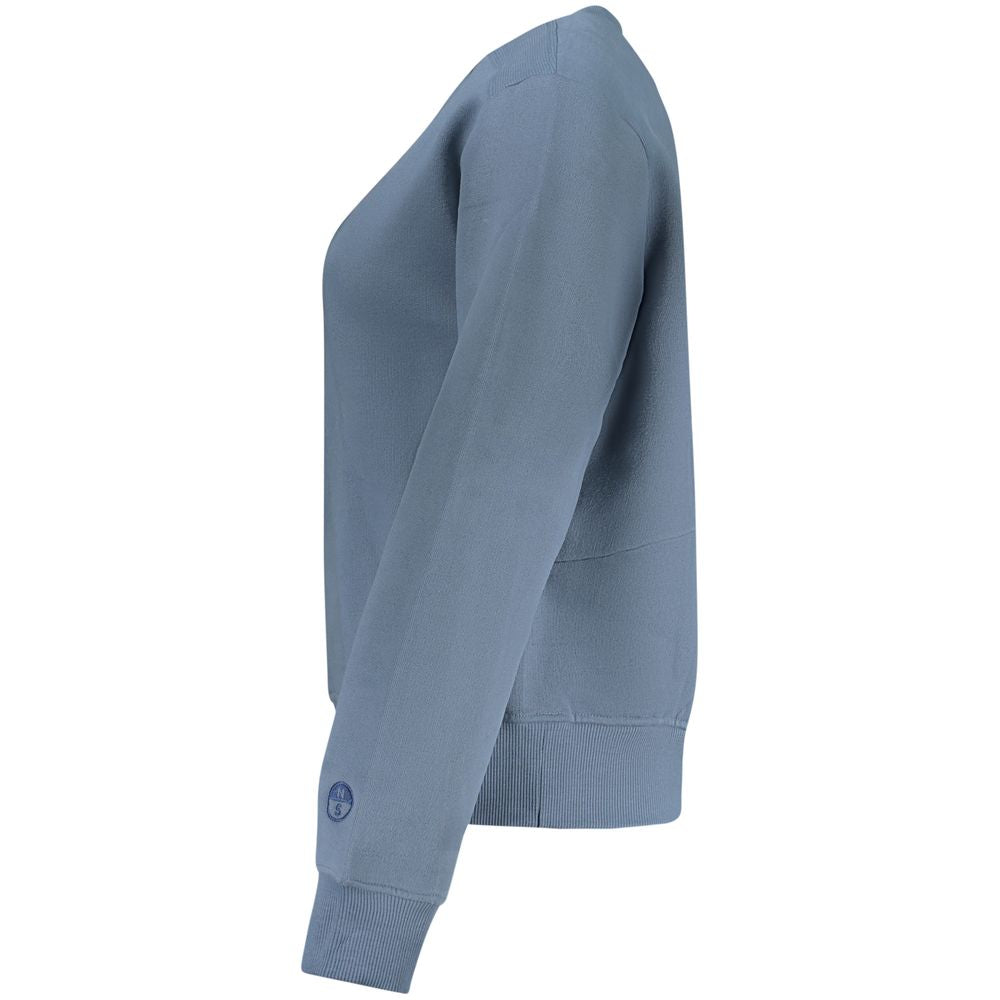 Sweatshirt by North Sails for women in cotton polyester blue presents a smart casual silhouette, featuring a smart casual and for a sophisticated look.