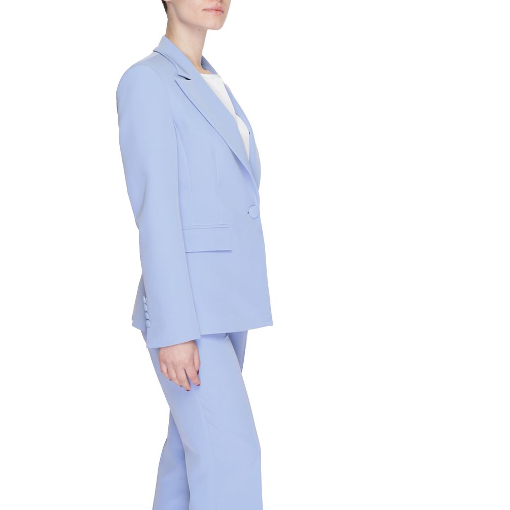 Silence Women's Stretch Polyester Blazer - Purple