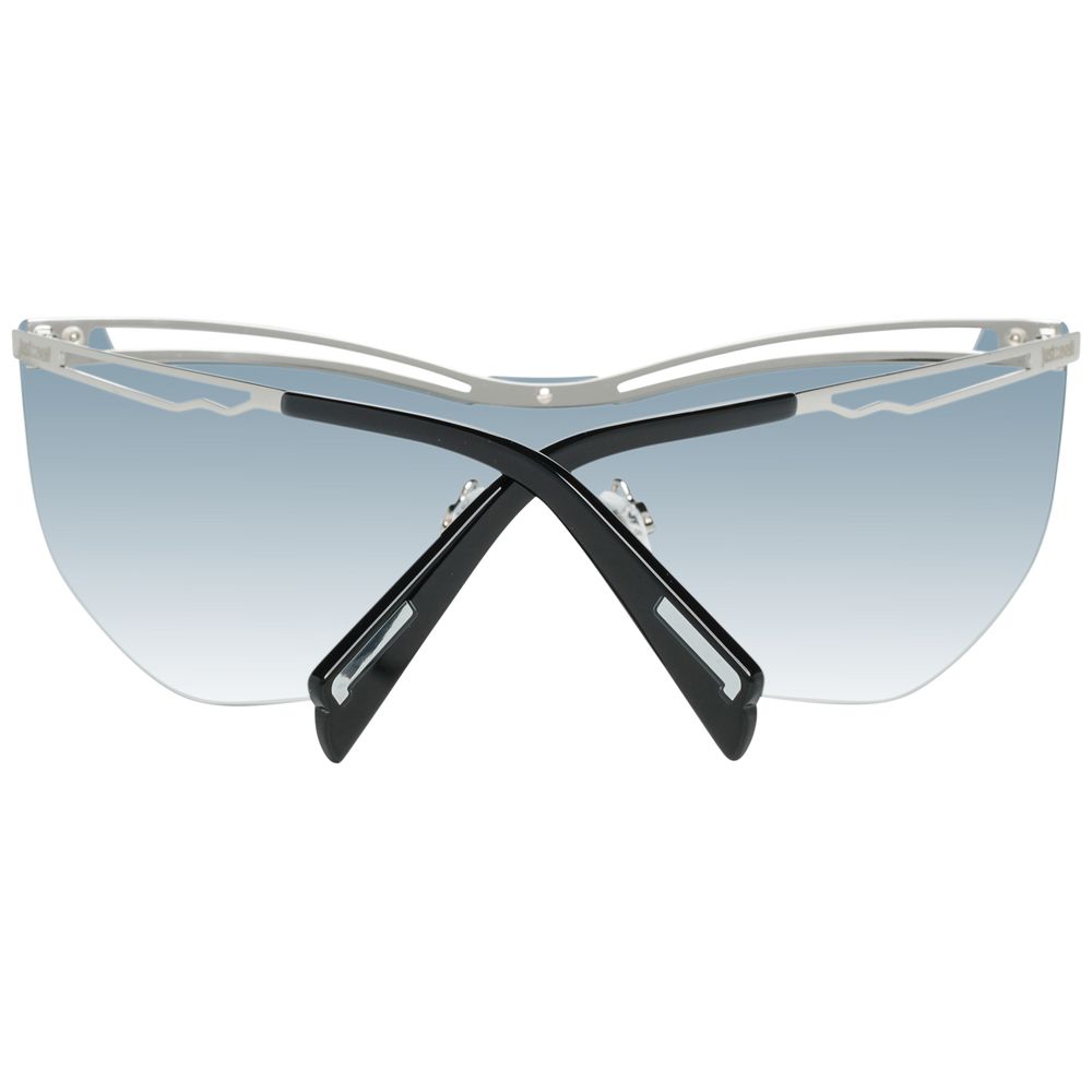 Just Cavalli Mono-Lens Gradient Medium-Tint Metal Sunglasses - Silver