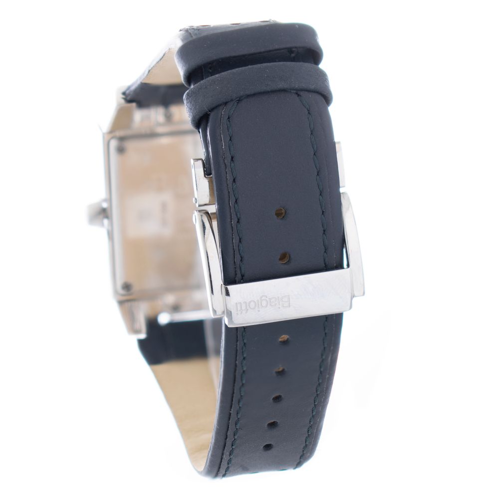 Laura Biagiotti Black Leather Dress Watch