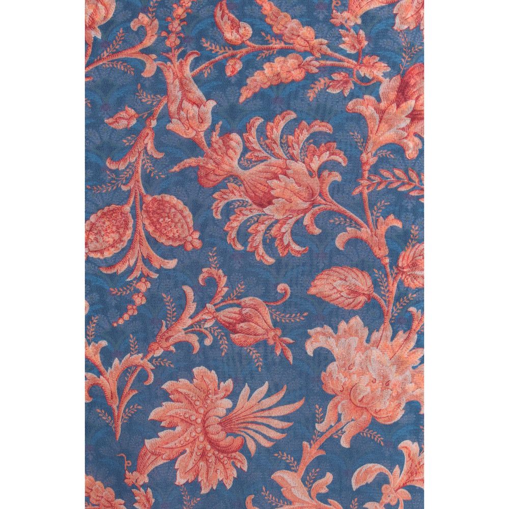 Dress by Etro for women in polyamide & tulle multicolor, patterned, floral & print features an eye catching silhouette with a sophisticated , elegant , and a refined midi short for a eye catching aesthetic.