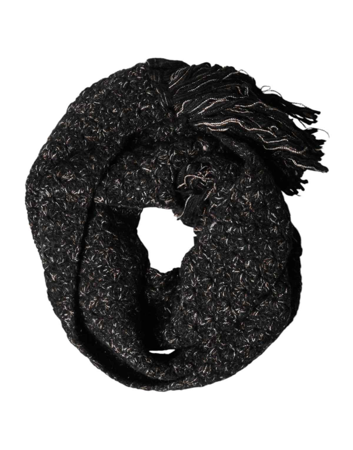 Scarf by Dolce & Gabbana for men in polyamide cashmere alpaca & virgin wool black presents a effortlessly chic silhouette, artfully capturing the essence of the effortlessly chic Polyamide Cashmere Alpaca & Virgin Wool Foulard Wrap Fringes Scarf design for a sophisticated look.
