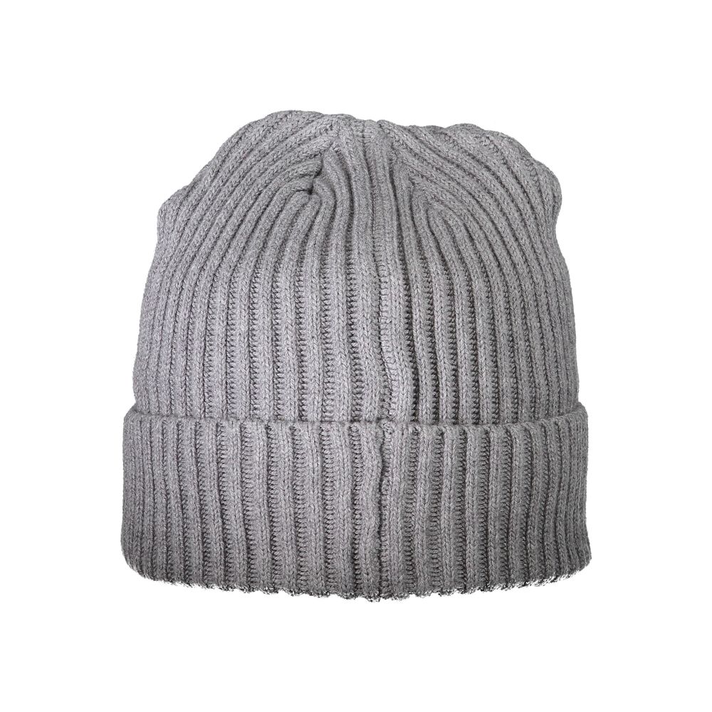 North Sails Cotton & Lana Wool Blend Beanie Hat - Gray