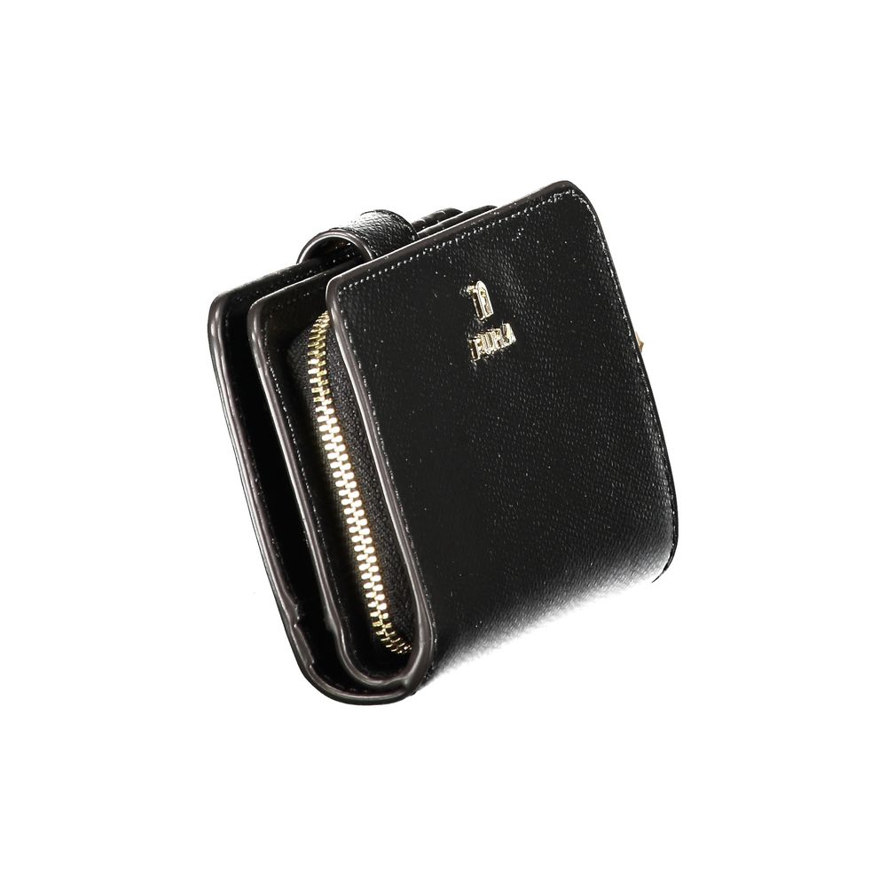 Furla Ava Leather Wallet - Black Brown