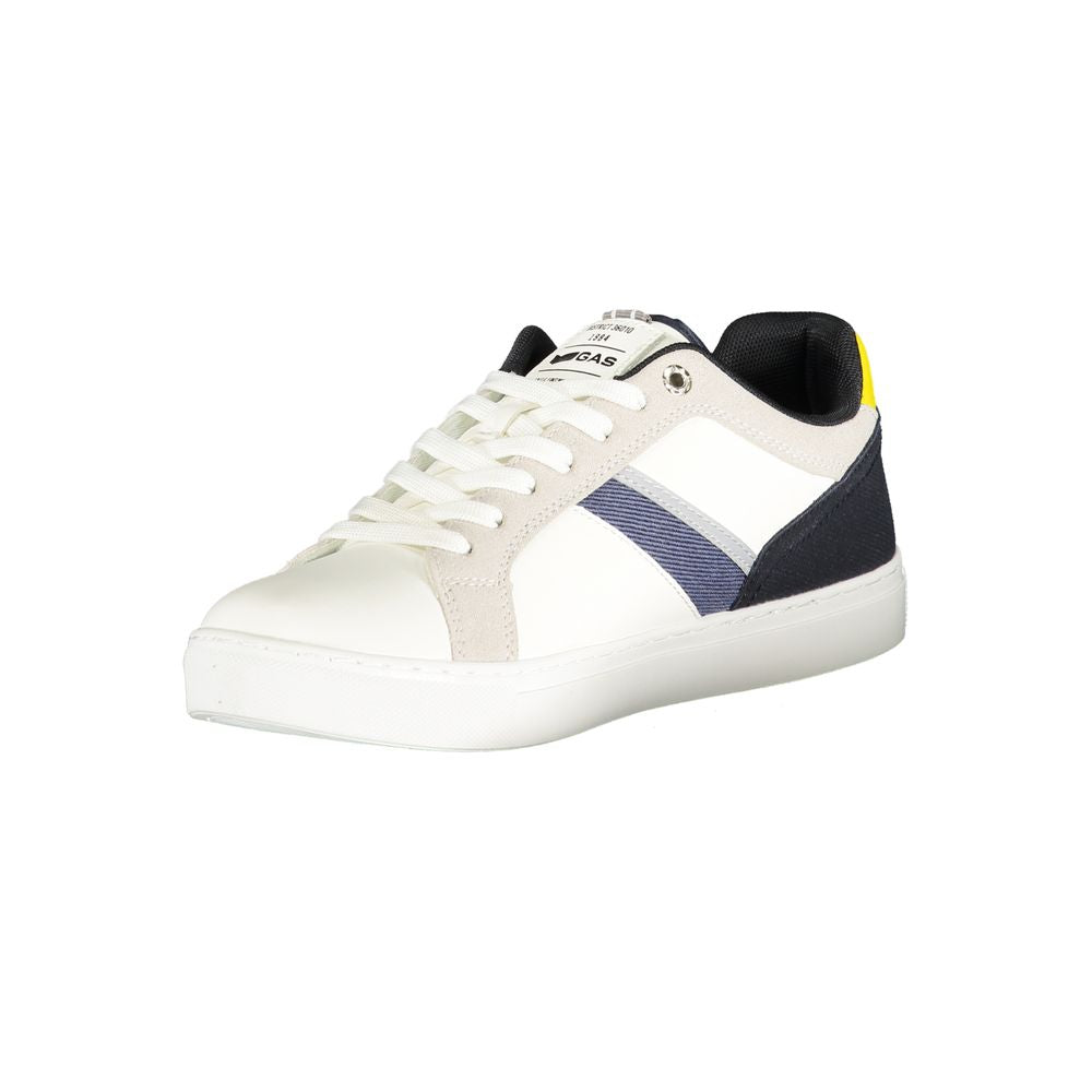 Gas Men's Athletic Polyester & Polyurethane Sneakers - Black White