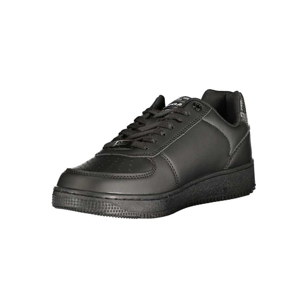 Athletic Sneakers by Gas for women in polyester polyurethane python leather black presents a sleek silhouette, perfectly capturing the athletic style essence of Aren Women's Athletic Polyester Polyurethane Python Leather Sneakers with its sleek design and premium finish.
