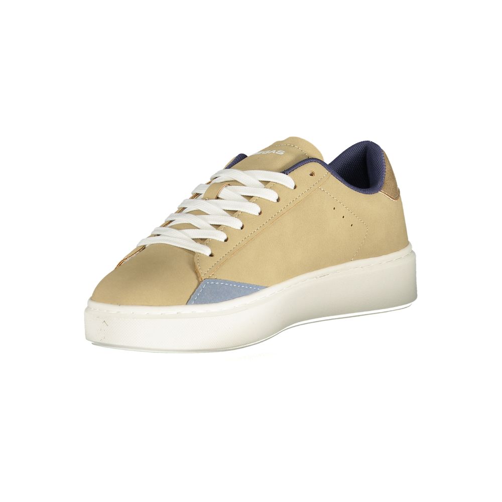 Athletic Sneakers Gas women polyester & polyurethane beige, blue & gold featuring a avant-garde City Women's Athletic Polyester & Polyurethane Sneakers design with a avant-garde athletic style for a refined finish.