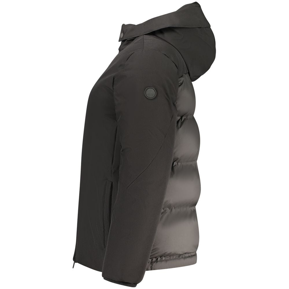 Hooded Windbreaker Jacket by North Sails for women in polyester black features an magnificent silhouette, showcasing the sophisticated hooded neckline and functional pockets, hooded & windproof for a premium, magnificent look.