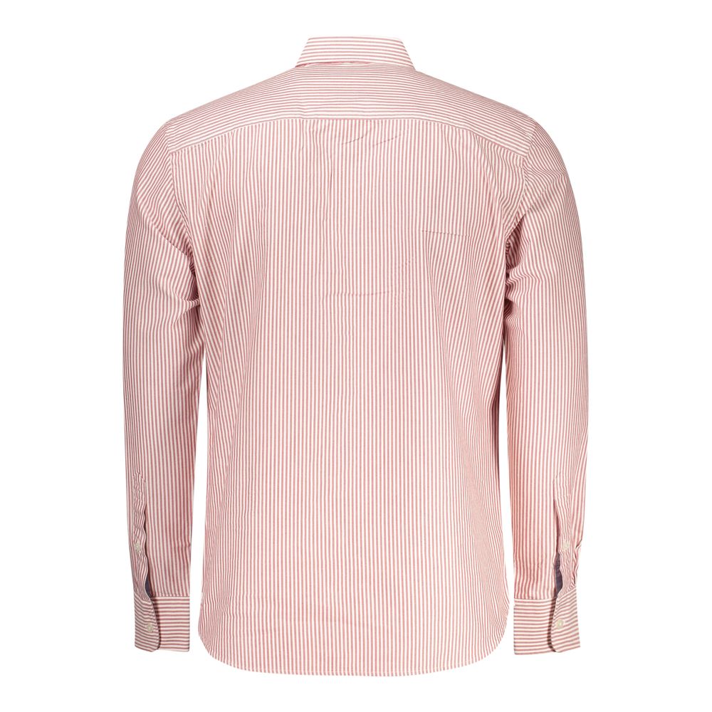 Shirt by North Sails for men in cotton blue, white & patterned features an architectural silhouette with a refined and elegant for a architectural look.