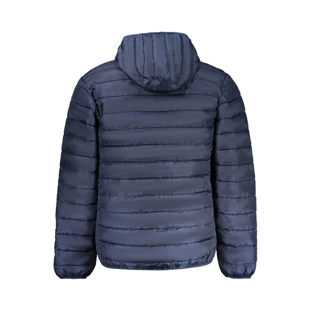 Hooded Windbreaker Jacket by Accademia Militare for men in polyester blue features an magnificent silhouette, showcasing the sophisticated hooded neckline and functional lightweight, pockets, hooded & windproof for a premium, magnificent look.