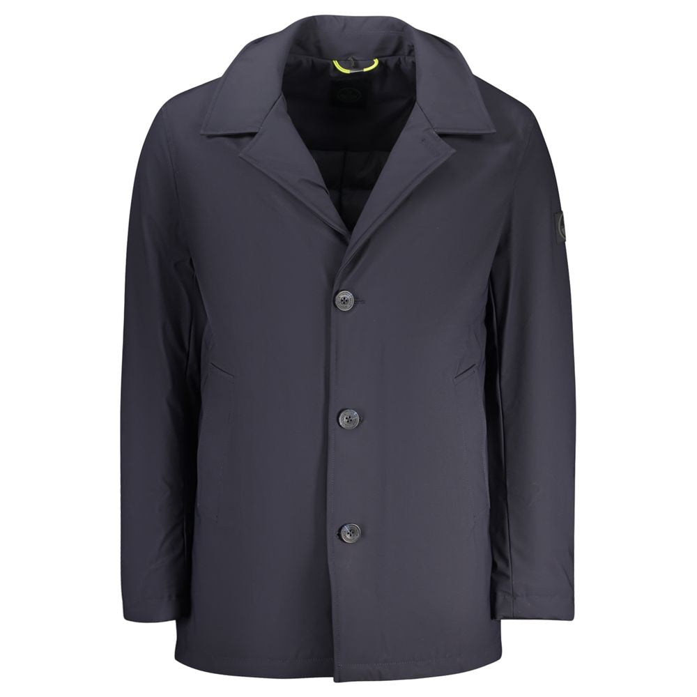 North Sails Men's Cotton Polyester Trench Coat - Blue