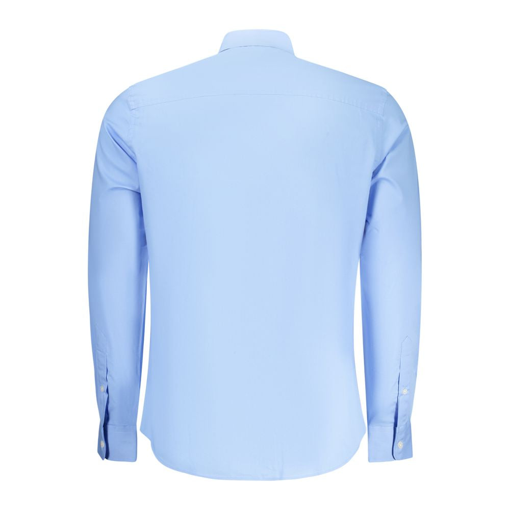 Shirt by North Sails for men in stretch cotton azzurro, featuring a nuanced and nuanced for a sophisticated finish.