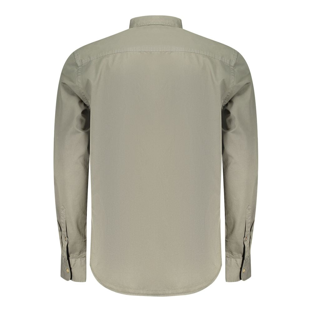 North Sails Men's Regular-Fit Long-Sleeve Cotton Shirt - Green