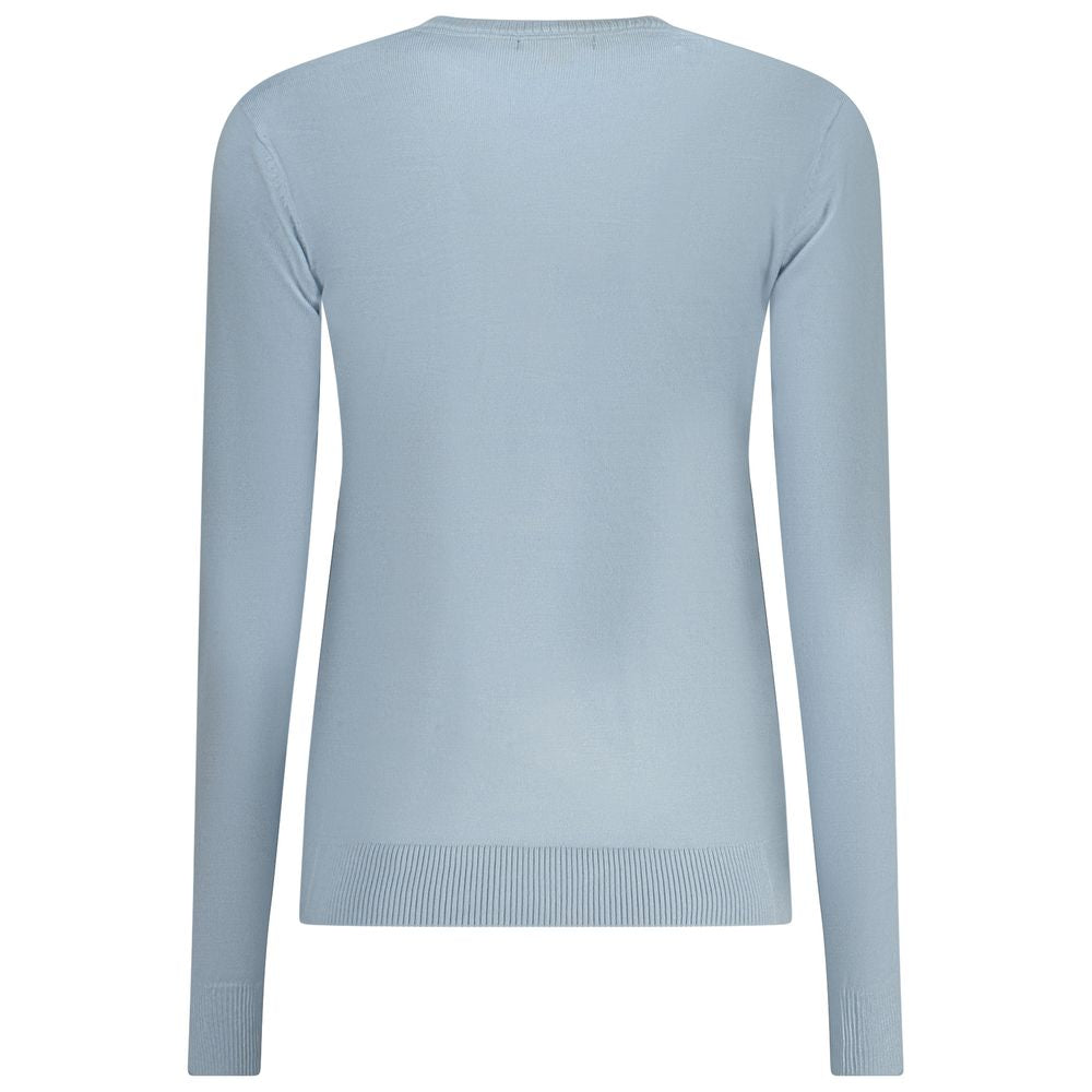 Norway 1963 Women's Crew Neck Polyamide Polyester Viscose Sweater - Azzurro