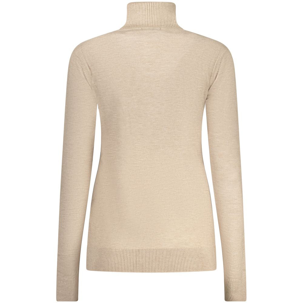 Sweater by Norway 1963 for women in polyamide polyester viscose beige showcases a discreet silhouette, finished with a discreet and for a discreet look.