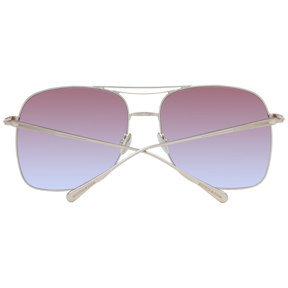 Scotch & Soda Gold Stainless Steel Sunglasses