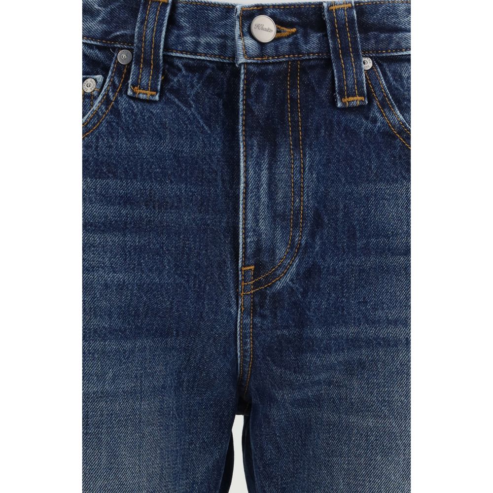 Khaite Women's Regular Fit High Rise Denim Cotton Jeans - Blue Signature