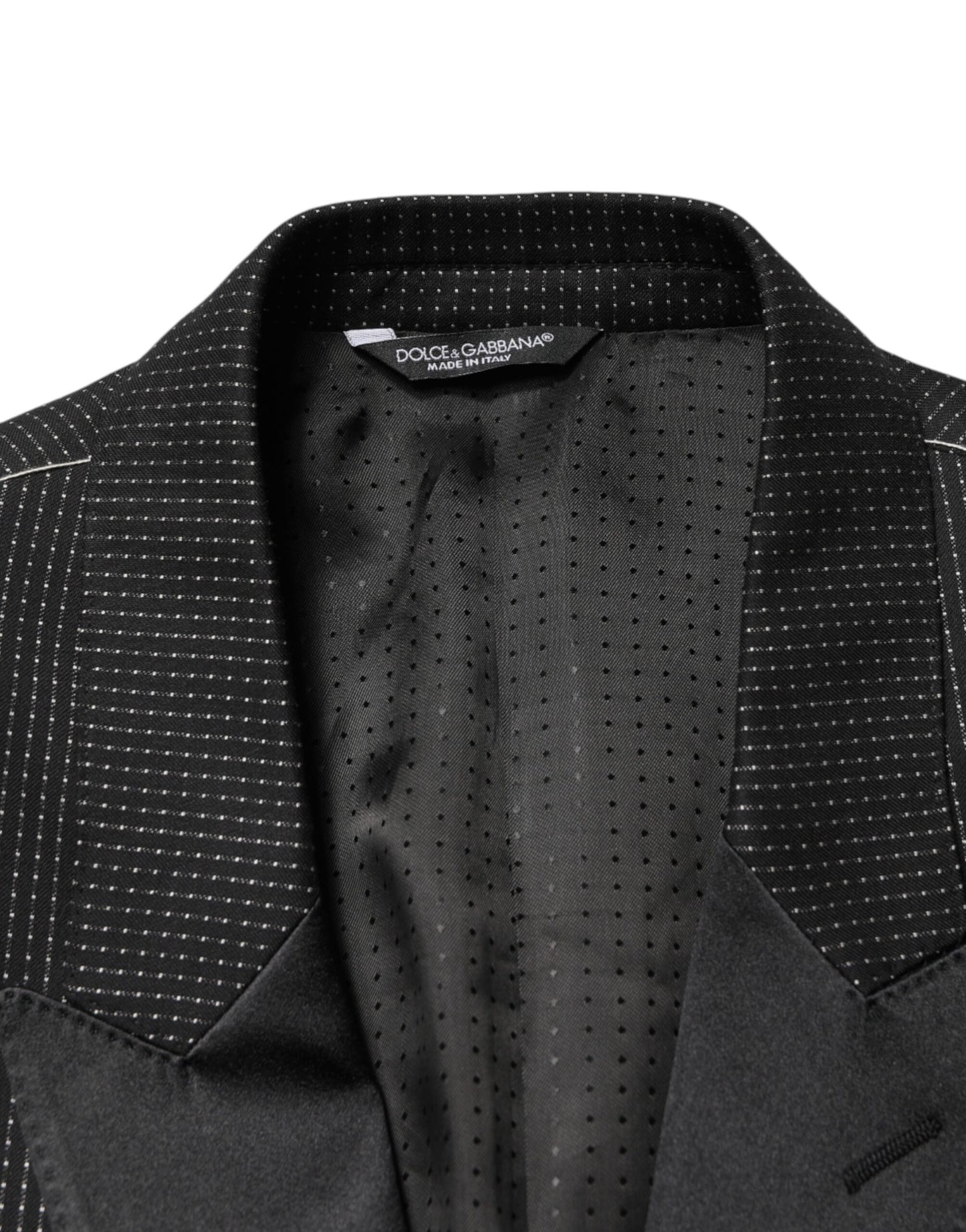 Dolce & Gabbana Black Fantasy Single Breasted Jacket Blazer
