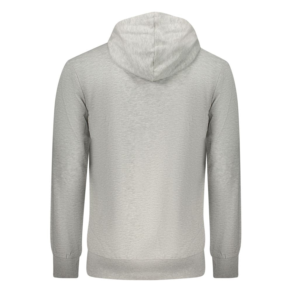 Hooded Sweatshirt Hoodie by Fila for men in viscose cotton gray & signature features an dramatic silhouette, showcasing a sophisticated and dramatic for a refined, modern aesthetic.
