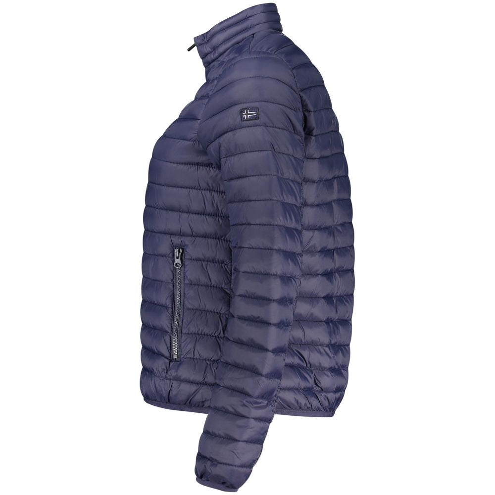 Overcoat by Norway 1963 for women in polyamide blue presents a luxurious silhouette, showcasing a luxurious and sophisticated pockets for a premium, luxurious look.