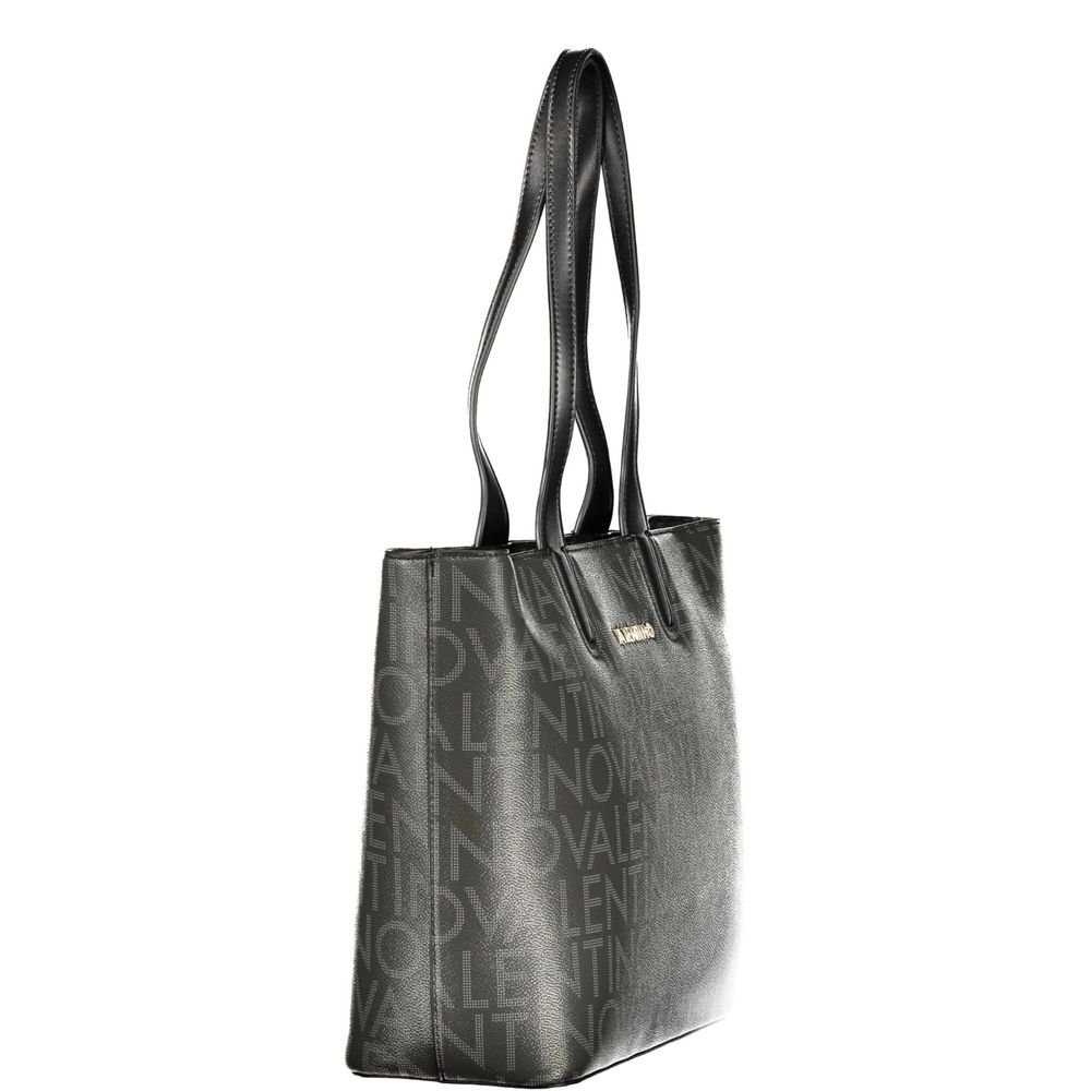 Handbag by Mario Valentino for women in polyethylene black & signature features a exquisite silhouette, showcasing a secure zipper and exquisite internal-pockets with versatile handle for a exquisite finish.