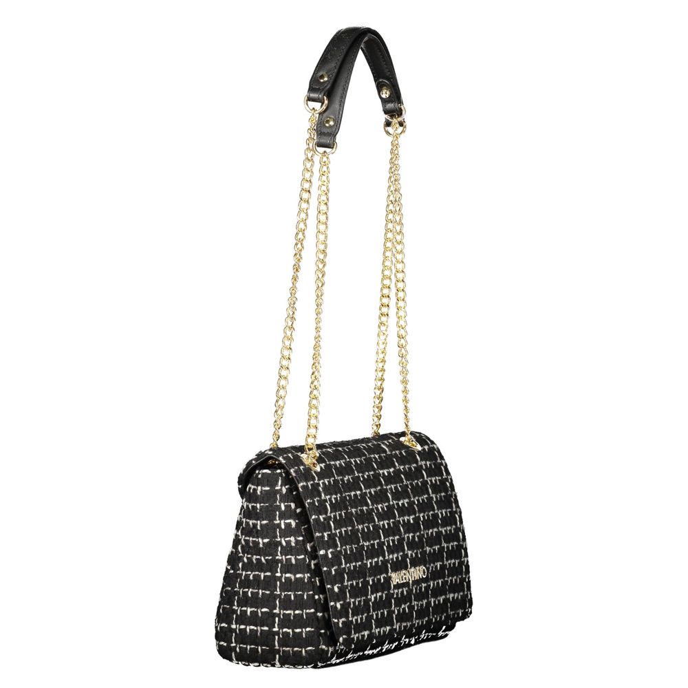 Mario Valentino Polyester Shoulder Handbag - Black Signature