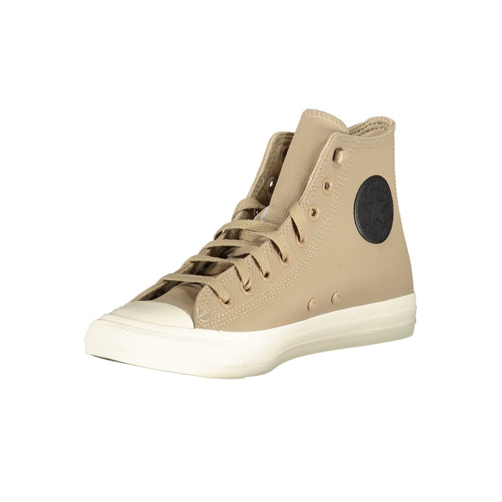 Athletic Sneakers by Converse for women in polyacrylic leather beige showcases an impeccable silhouette, defined by an impeccable athletic style design that perfectly captures the essence of the Women's Athletic Polyacrylic Leather Sneakers.