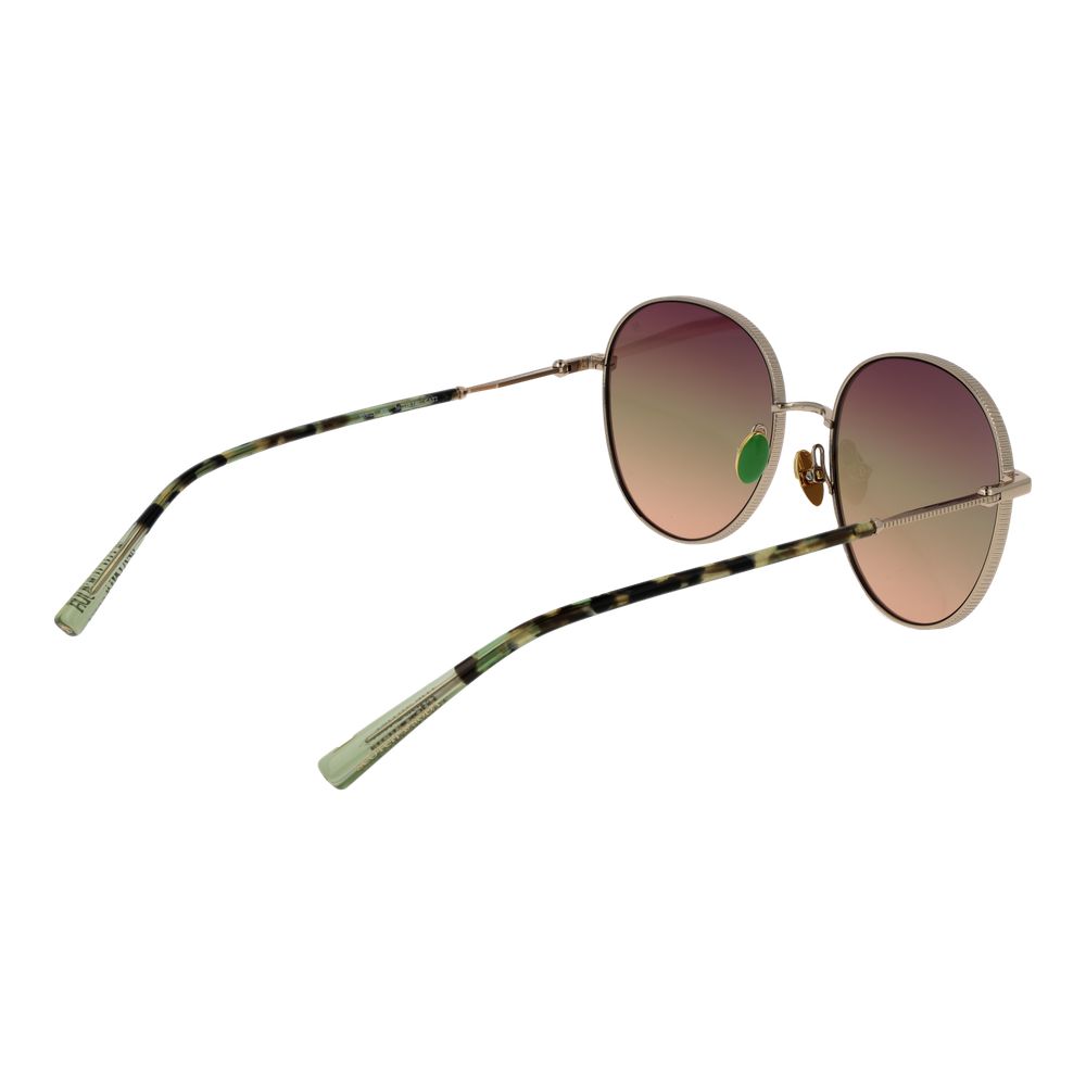 Scotch & Soda Round Gradient Medium-Tint Metal Sunglasses - Rose Gold