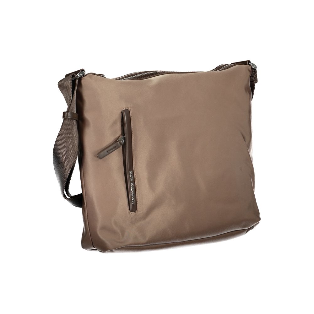 Brown Nylon Handbag