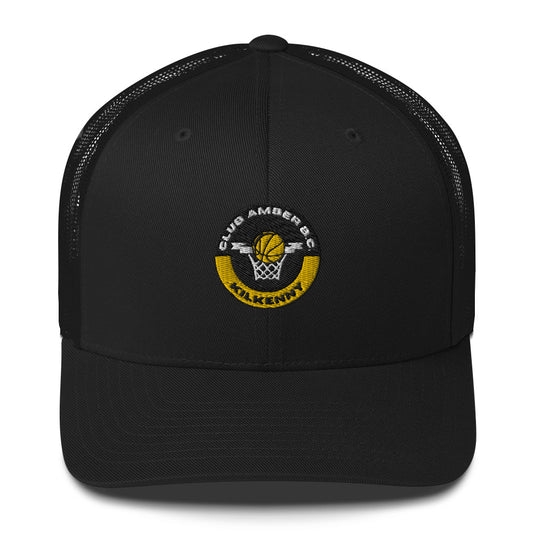 Club Amber Basketball Kilkenny Trucker Cap - Designed by Moon Behind The Hill Available to Buy at a Discounted Price on Moon Behind The Hill Online Designer Discount Store