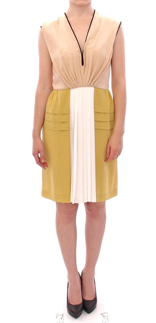 Multicolor Silk Sleeveless Above Knees Dress designed by FILOS available from Moon Behind The Hill's Women's Clothing range