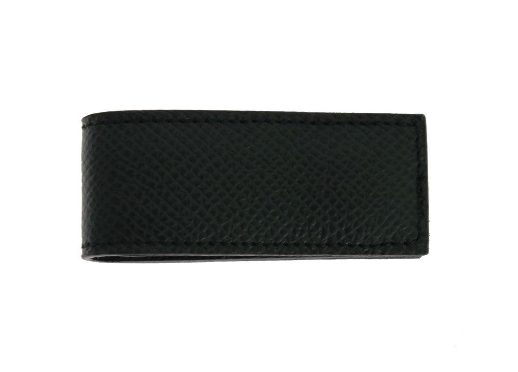 Dolce & Gabbana Green Leather Magnet Money Clip - Designed by Dolce & Gabbana Available to Buy at a Discounted Price on Moon Behind The Hill Online Designer Discount Store
