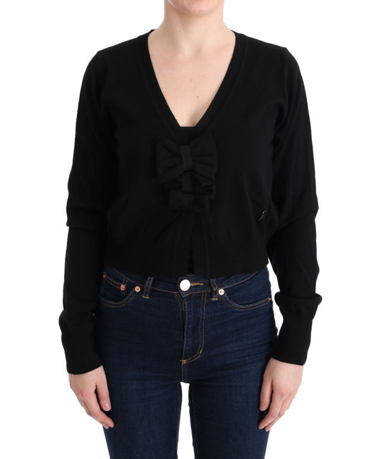 Black Wool Blouse Sweater designed by MARGHI LO' available from Moon Behind The Hill's Women's Clothing range