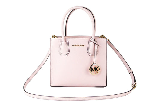 Michael Kors Mercer Medium Messenger Handbag (Powder Blush) designed by Michael Kors available from Moon Behind The Hill 's Handbags, Wallets & Cases > Handbags > Womens range