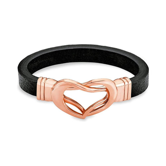 s.Oliver Ladies Rose Gold Infinity Heart Bracelet 9021345 designed by s.Oliver available from Moon Behind The Hill's Women's Jewellery & Watches range