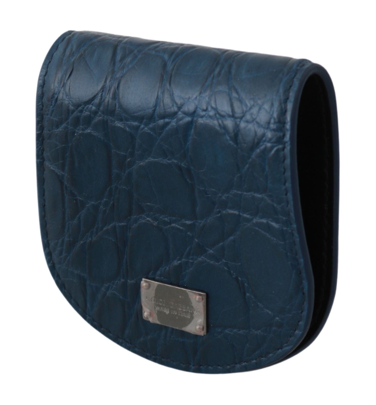 Blue Leather Holder Pocket Condom Case - Designed by Dolce & Gabbana Available to Buy at a Discounted Price on Moon Behind The Hill Online Designer Discount Store