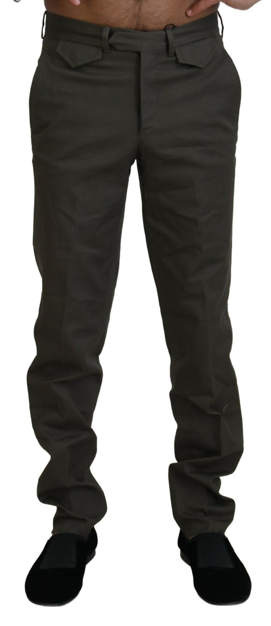 Bencivenga Green Cotton Straight Fit Men Pants - Designed by BENCIVENGA Available to Buy at a Discounted Price on Moon Behind The Hill Online Designer Discount Store