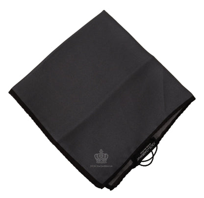 Gray 100% Silk Square Handkerchief Gray 100% Silk Square Handkerchief - Designed by Dolce & Gabbana Available to Buy at a Discounted Price on Moon Behind The Hill Online Designer Discount Sto