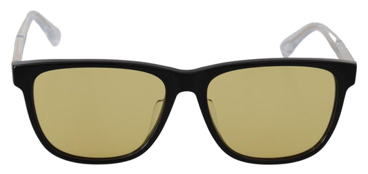 Diesel Black Frame DL0330-D 01E 57 Yellow Transparent Lenses Sunglasses - Designed by Diesel Available to Buy at a Discounted Price on Moon Behind The Hill Online Designer Discount Store