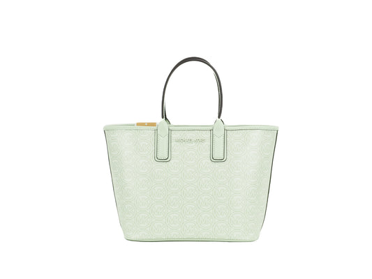 Michael Kors Jodie Small Jacquard Logo Tote Bag (Atom Green)