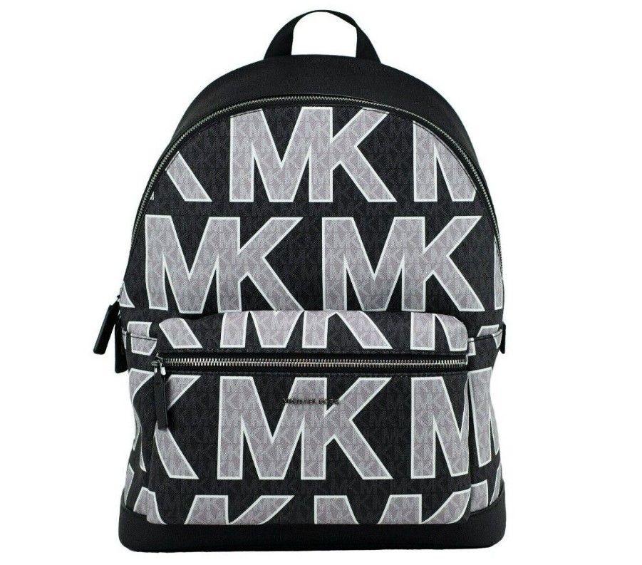 Michael Kors Cooper Large Graphic Logo Backpack Bag (Black) – Moon Behind  The Hill