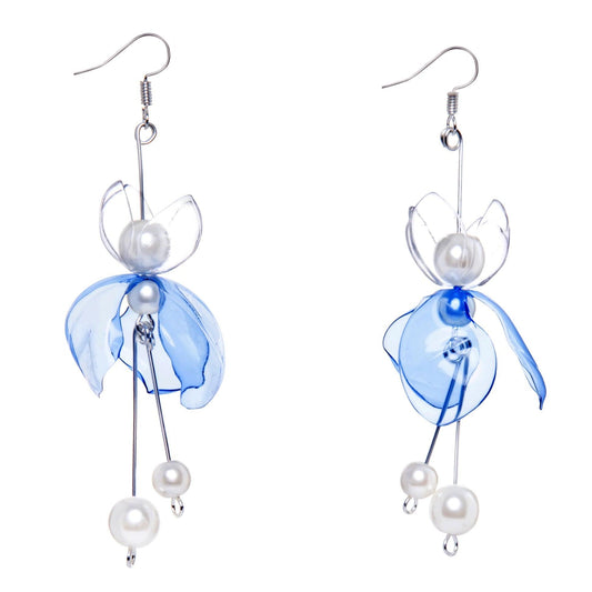 Blue Lake Drop Earrings - Designed by Upcycle with Jing Available to Buy at a Discounted Price on Moon Behind The Hill Online Designer Discount Store